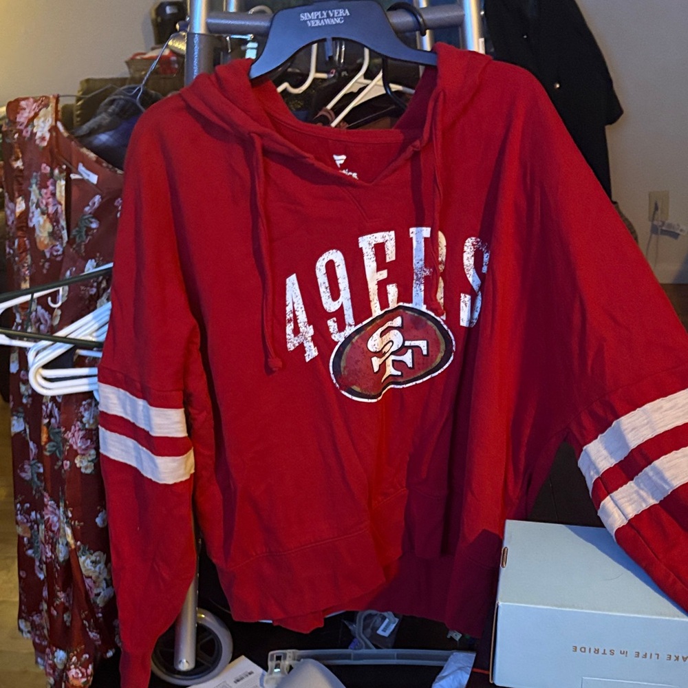 Fanatics Red 49ers Women's Sweater - Picture 3 of 15